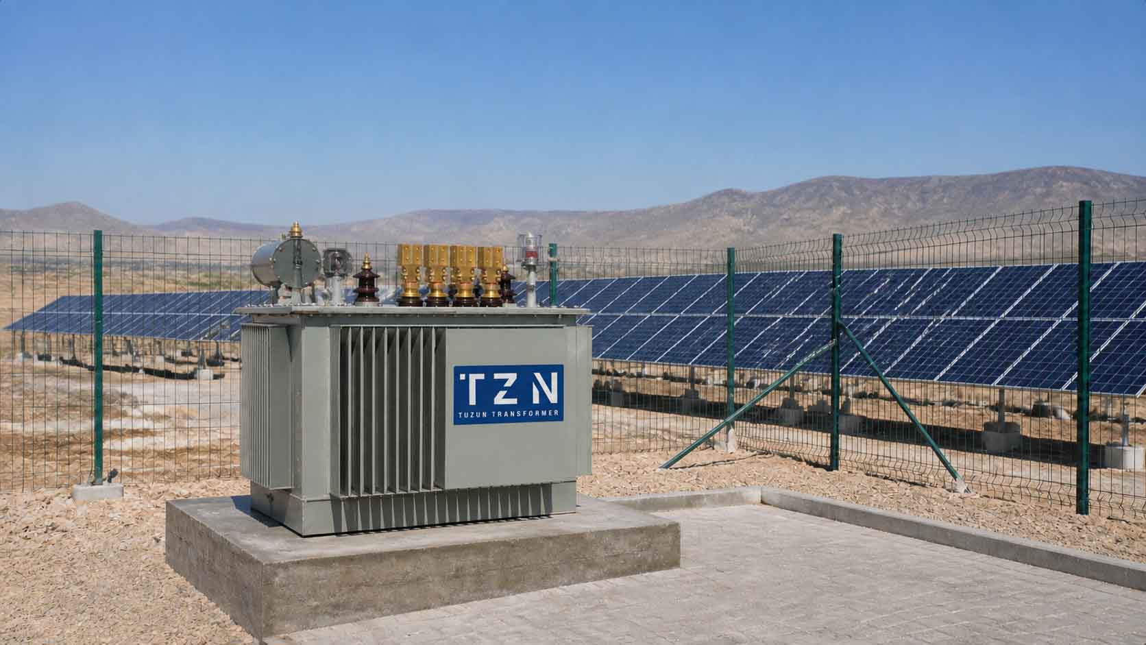 Transformateur install&eacute; pour les infrastructures d'&eacute;nergie renouvelable