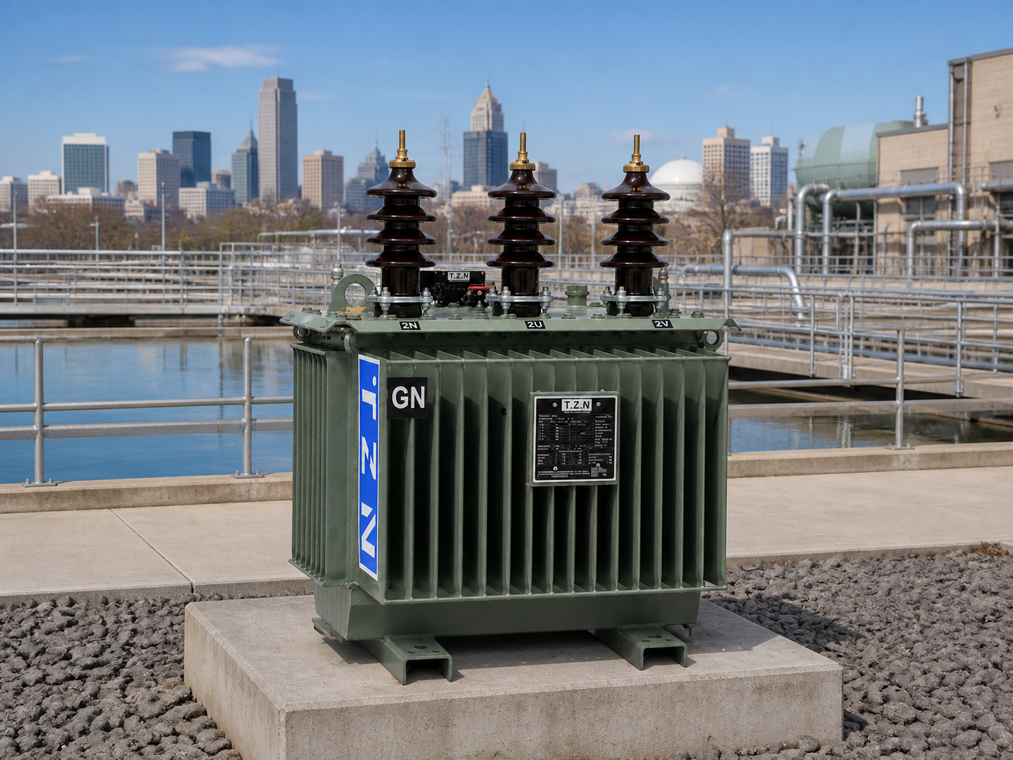Transformateur pour r&eacute;seaux &eacute;lectriques municipaux