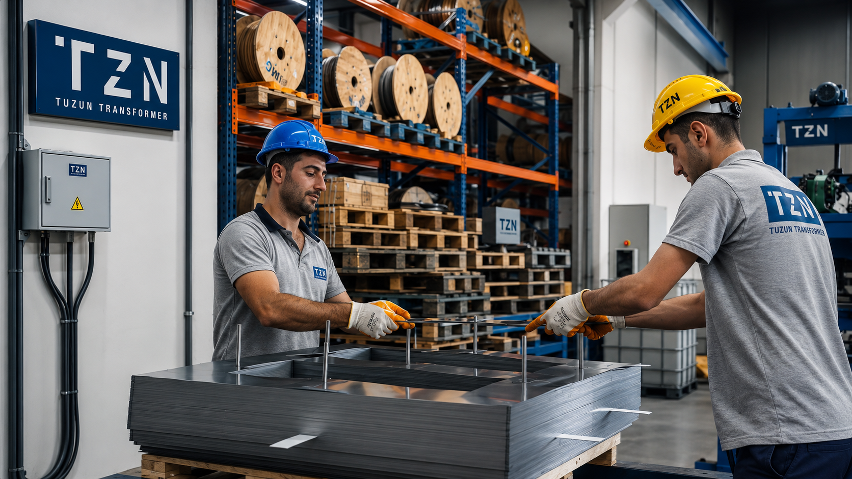 Grand transformateur de puissance dans l'environnement de fabrication TZN