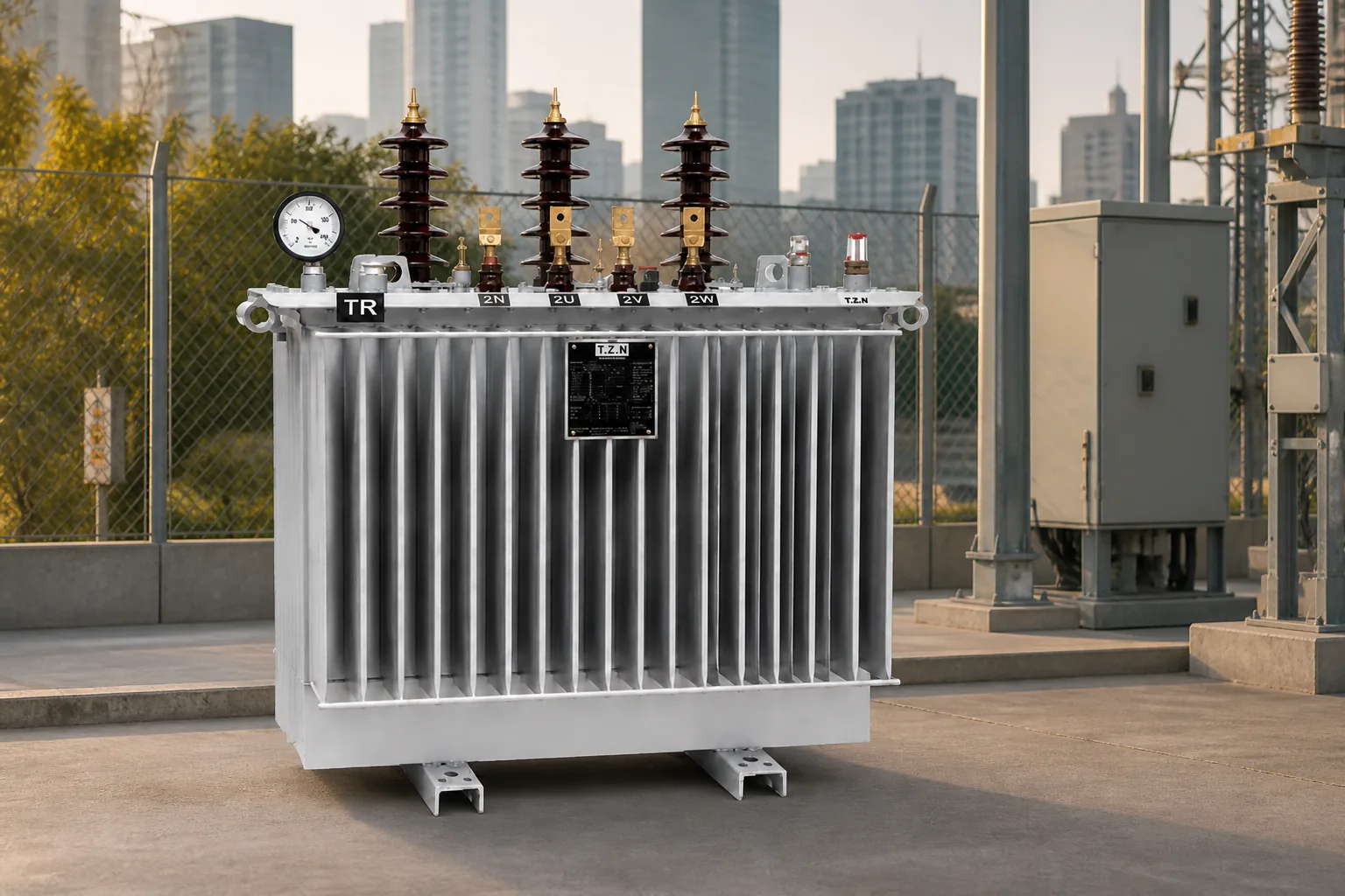 TZN distributie transformator in een productiefaciliteit