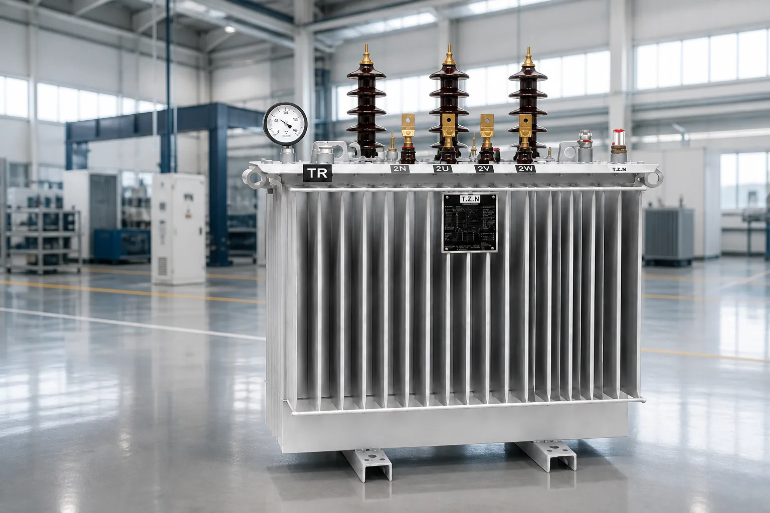 TZN distributie transformator in een productiefaciliteit